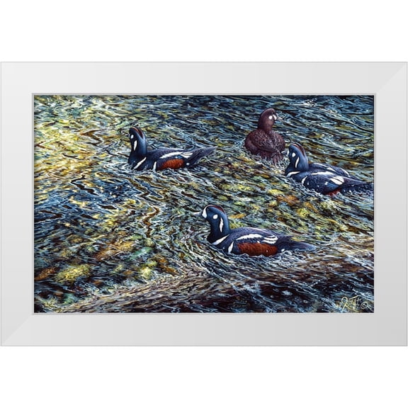 Tift, Jeff 14x10 White Modern Wood Framed Museum Art Print Titled - Harlequin Romance