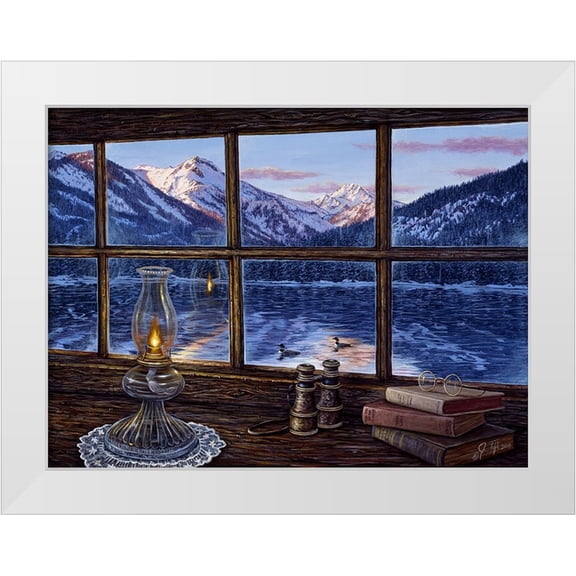 Tift, Jeff 14x12 White Modern Wood Framed Museum Art Print Titled - A Room With A View