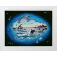 thumbnail image 1 of Tift, Jeff 14x12 White Modern Wood Framed Museum Art Print Titled - Whales, 1 of 4