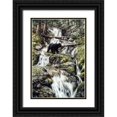 thumbnail image 1 of Tift, Jeff 17x24 Black Ornate Wood Framed with Double Matting Museum Art Print Titled - Bear Creek Crossing, 1 of 4