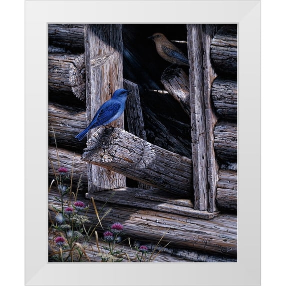 Tift, Jeff 20x24 White Modern Wood Framed Museum Art Print Titled - Meeting Place