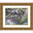 thumbnail image 1 of Tift, Jeff 24x19 Gold Ornate Wood Framed with Double Matting Museum Art Print Titled - Calliope Hummingbirds, 1 of 4