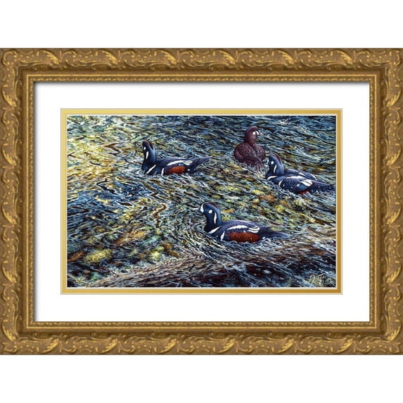Tift, Jeff 32x22 Gold Ornate Wood Framed with Double Matting Museum Art Print Titled - Harlequin Romance