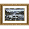 thumbnail image 1 of Tift, Jeff 32x22 Gold Ornate Wood Framed with Double Matting Museum Art Print Titled - Whales, 1 of 4