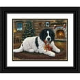 thumbnail image 1 of Tift, Jeff 32x25 Black Ornate Wood Framed with Double Matting Museum Art Print Titled - Christmas Companion, 1 of 4