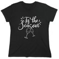 thumbnail image 1 of Tig The Season Sarcastic Humor Novelty Funny Women's Casual Tees, 1 of 3