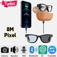 thumbnail image 1 of Tigebraver 2026 AI Smart Glasses With Charging Case, 8MP HD Camera & 1200P/4K Video, ChatGPT Photo Recognition & Q&A, Real-Time Translation (140 Languages), Bluetooth Calling, 1 of 10