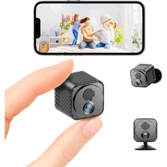 Tigebraver Upgraded Mini Camera With 30-Day Battery Life, Wireless Hidden Camera 1080P HD, AI Motion Detection, Auto Night Vision, WiFi Pet & Baby Monitor For Home Office Security, Free Cloud Storage