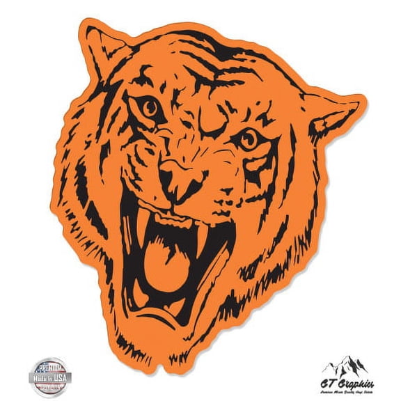 Tiger - 12" Vinyl Sticker Waterproof Decal