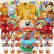 thumbnail image 1 of Tiger 13th Tableware Balloons Cake Toppers Backdrop Banner Supplies Party Decor Plates Decorations, 1 of 7