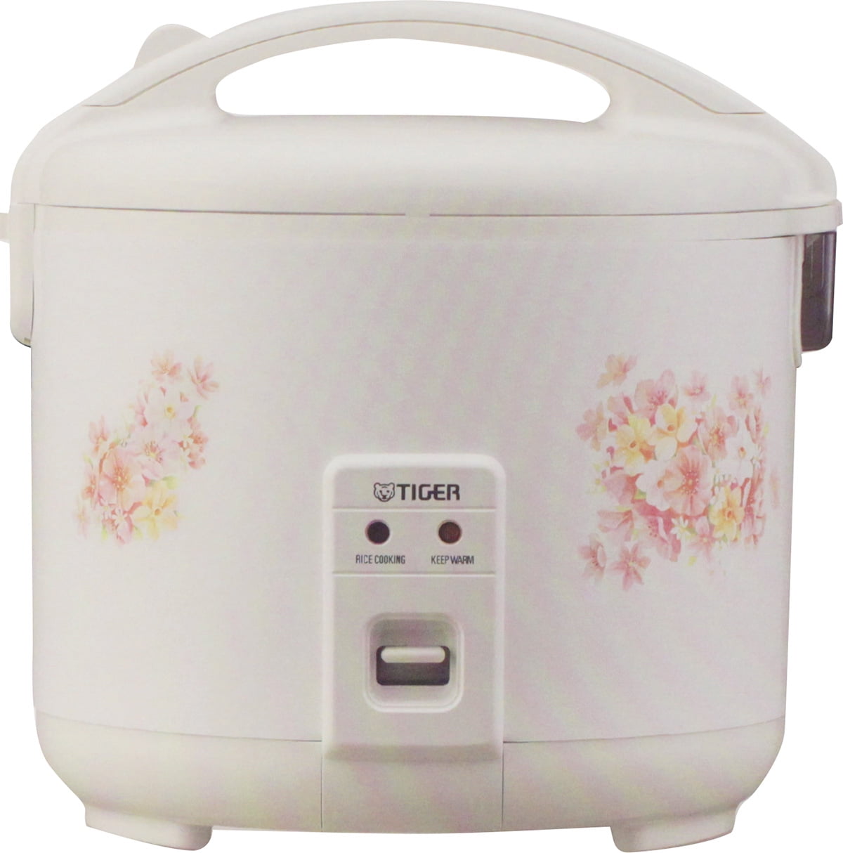 Tiger Jnp-0550 3-Cup (Uncooked) Rice Cooker and Warmer, Floral White