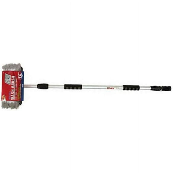 Tiger Accessory 4B3608 Tri-Level Flow-Thru Wash Brush with 72 in. Handle, 10 in. Head