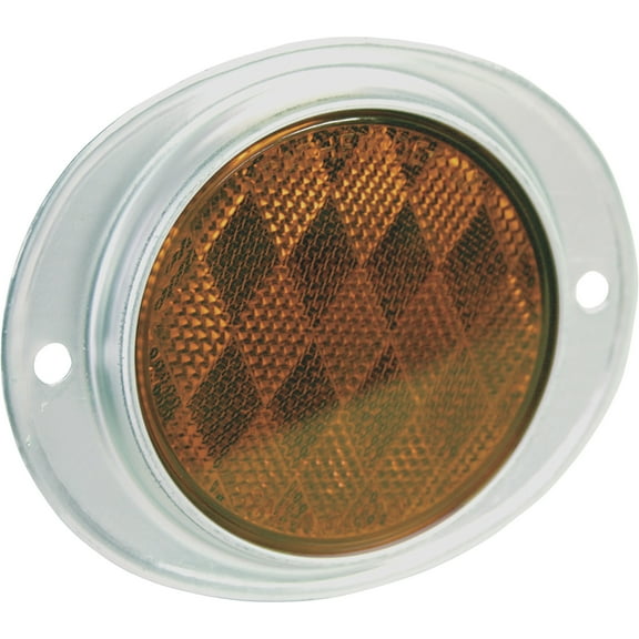 Tiger Accessory Group B888A Amber Oval Aluminum Reflector