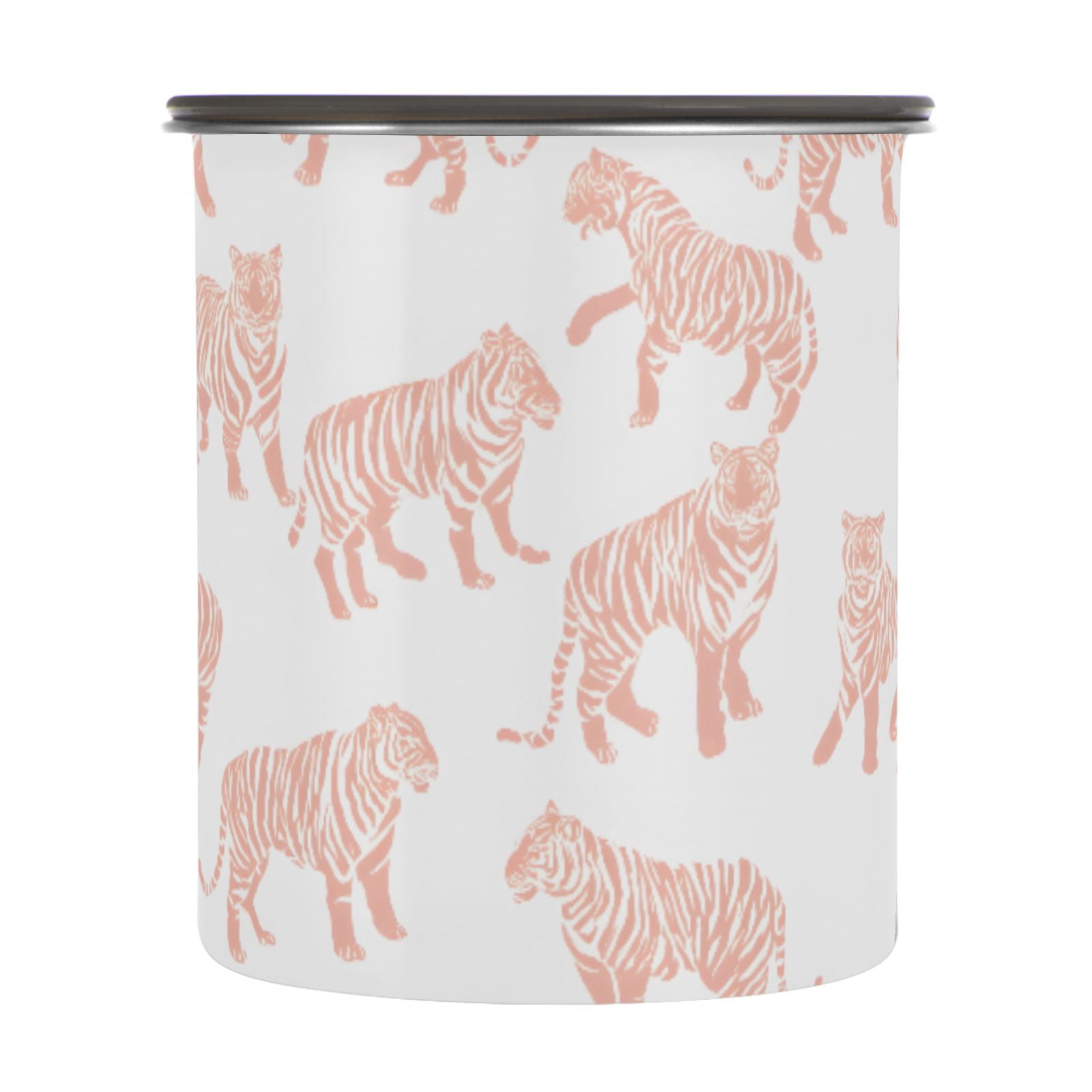Tiger Airtight Coffee Bean Canister 30oz Food Storage Containers with Lids For Gournd, Tea, Sugar, Flour, Rice, Cereal, Candy Cookie Jar