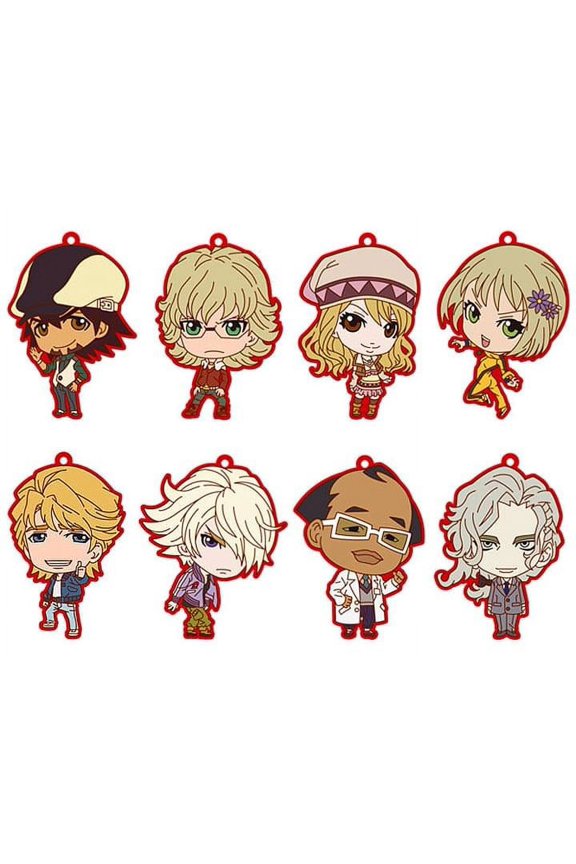 Tiger And Bunny Rubber Collection Keychain Blind Packaging Lot Of 8