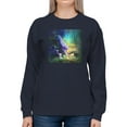 thumbnail image 1 of Tiger And Tiny Dragon Sweatshirt Women -Rose Khan Designs, Female 4X-Large, 1 of 4