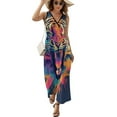 thumbnail image 1 of Tiger Animal Graffiti King Size Sleeveless Dress Dresses Summer Women Dresses Clothing Woman Dresses Dress, 1 of 7