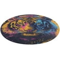thumbnail image 1 of Tiger Animal Graffiti Round Rugs -Washable Non-Slip Small Round Area Rug Throw Soft Circle Rugs for Bedroom, Modern Print Indoor Carpet for Entryway Sofa Living Room, 1 of 6