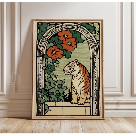 Tiger Arch Muted Terracotta Poster Unframed Paper Print