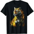 thumbnail image 1 of Tiger Artwork - Animal Art Zoo Tiger Black oversized loose and comfortable T-Shirt, 1 of 3