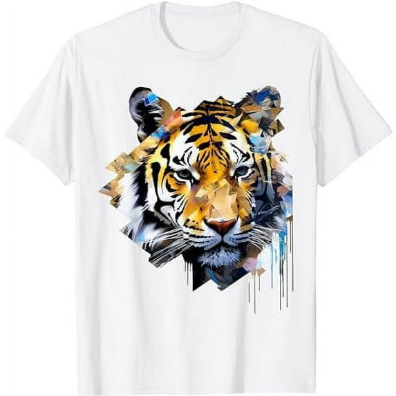Tiger Artwork Animal Design Tiger T-Shirt