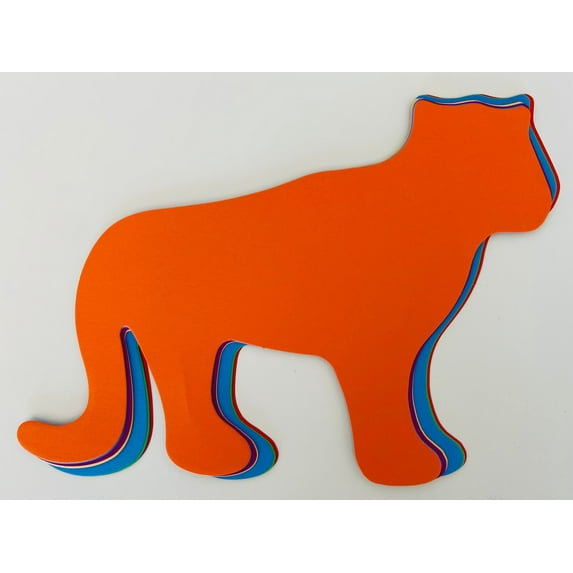 SHAPES ETC. Tiger Assorted Color Super Cut-Outs- 8&rdquo; x 10&rdquo;