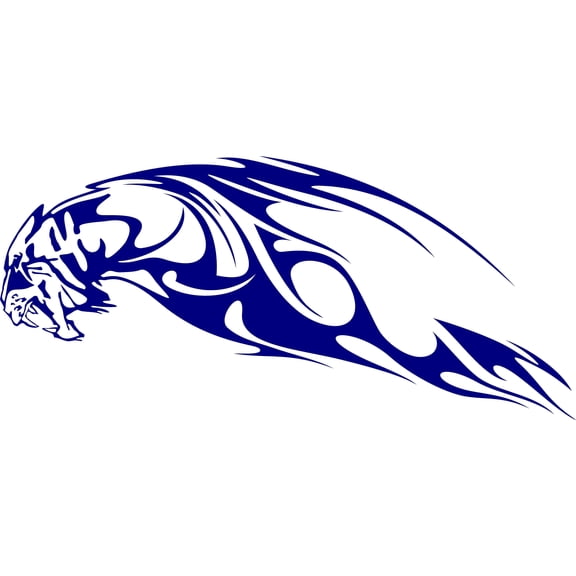 Tiger Attack Tribal Flame Decal Auto Truck Boat Stickers AF28