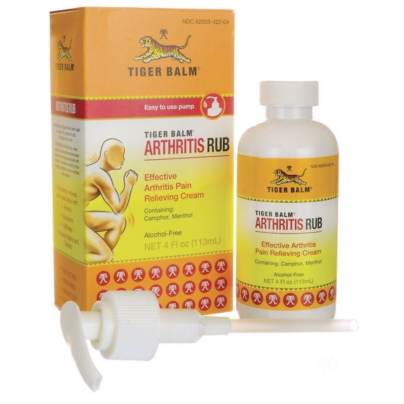 Tiger Balm Arthritis Rub, 4 oz Bottle, Pain Relief for Arthritis and Joint Pain