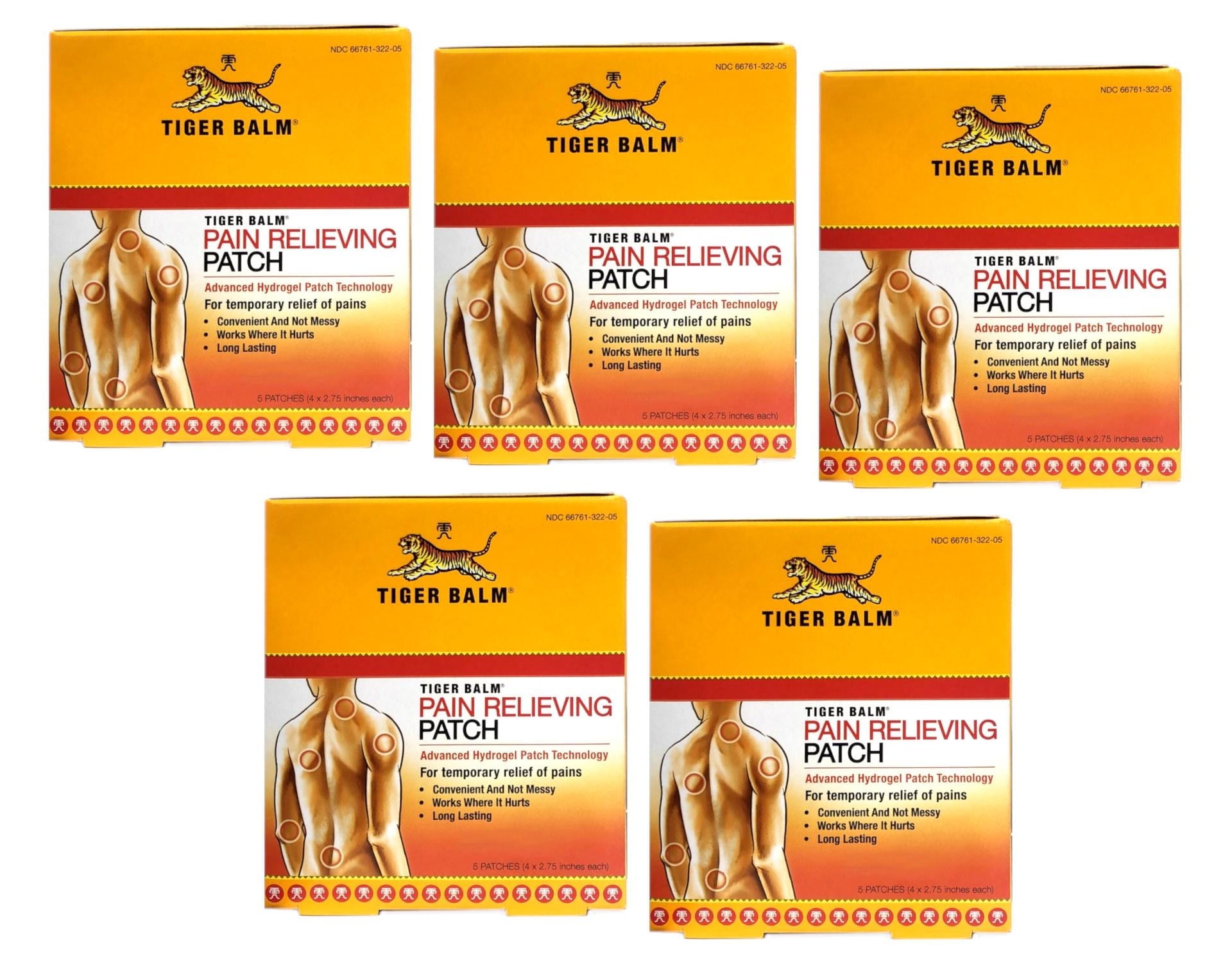 Tiger Balm Back Pain Relieving Patch - 5 ea