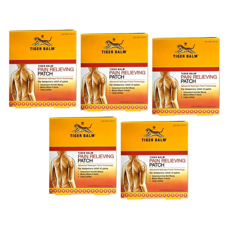 Tiger Balm Back Pain Relief Patches, ct, Medicated, Temporary