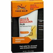 Tiger Balm - Neck & Shoulder Rub Vanishing Scent - 1.76 Oz., 3-Pack