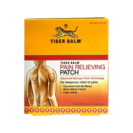 Tiger Balm Pain Relieving Patch, 5 CT