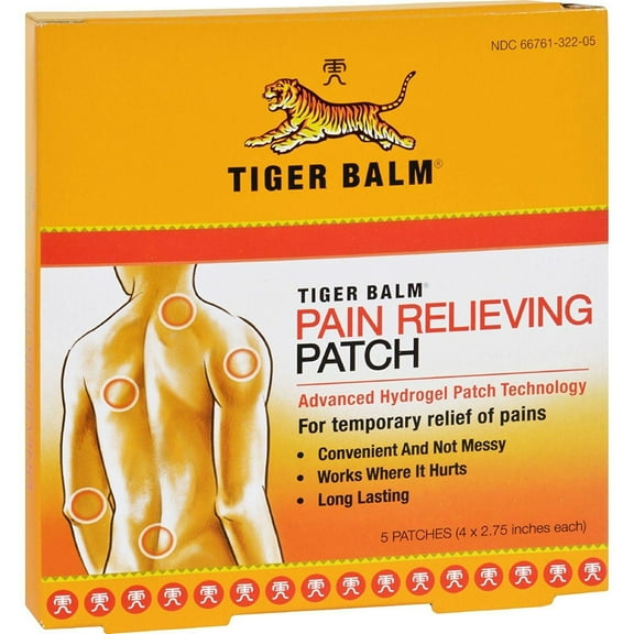 Tiger Balm Pain Relieving Patch - 5ct