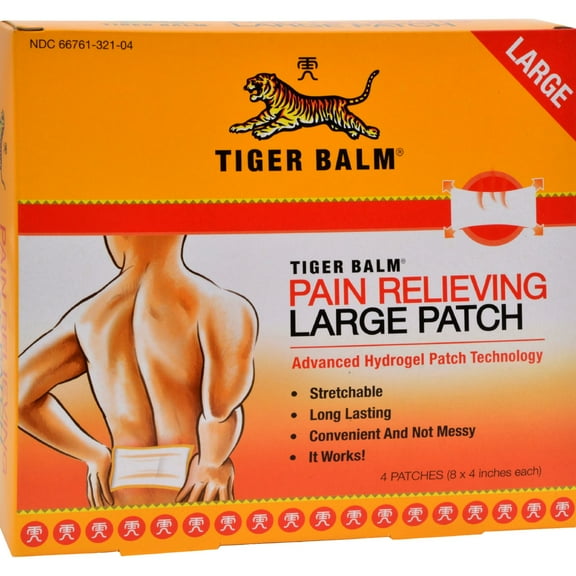Tiger Balm Patch Large 4 Each (Pack of 6)