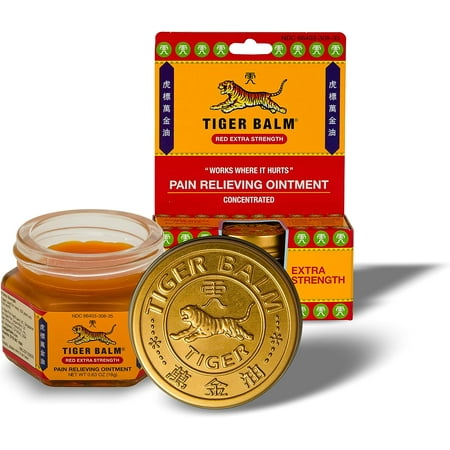 Tiger Balm Red Extra Strength Ointment 0.63 oz (Pack of 3)