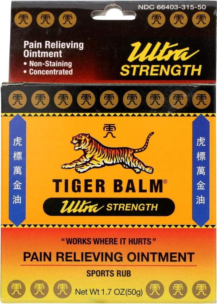 Tiger Balm Sport Rub Pain Relieving Ointment, Ultra Strength 1.70 oz