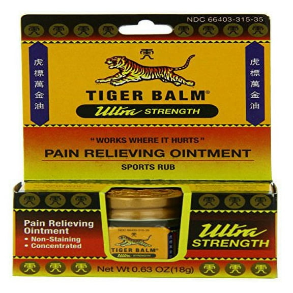 Tiger Balm Ultra Strength 0.63 oz (Pack of 10)