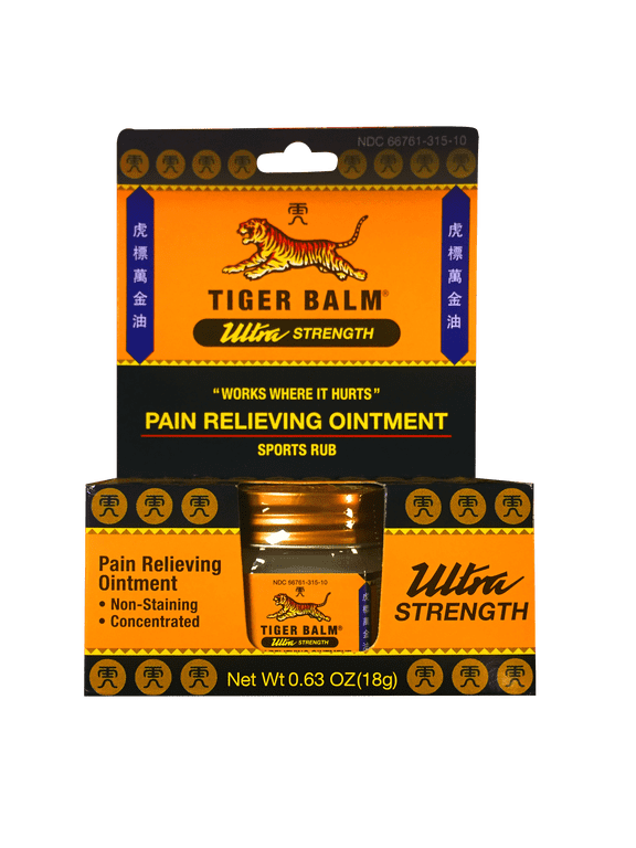 Ultra Strength Pain Relief Ointment, 0.63 oz Jar, Relieves Backaches, Sore Muscles, Strains
