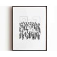 thumbnail image 1 of Cast The First Stone, Christ Saves A Sinful Woman Bible Art, John 8 Modern Bible Verse Christian Print Art Bible Sketch Boho Wall Art, Modern Wall Decor, 24x36 UNFRAMED, 1 of 2