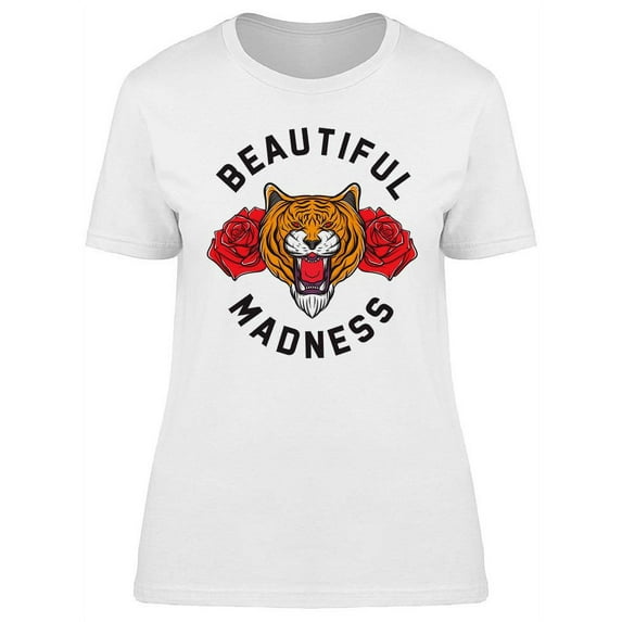 Tiger Beautiful Madness T-Shirt Women -Image by Shutterstock, Female Medium