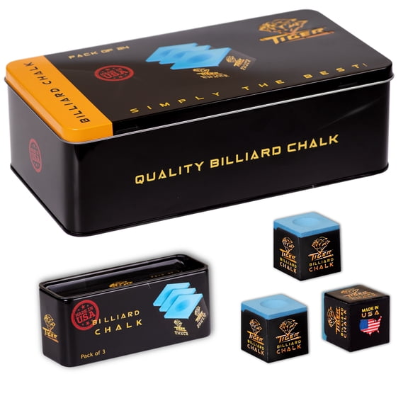 Tiger Billiard Chalk Blue 72 pcs 1 case