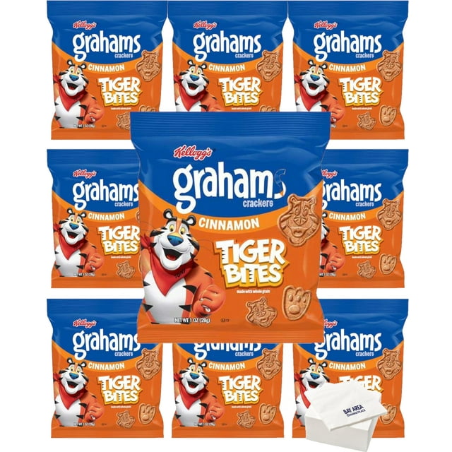 Tiger Bites Graham Crackers, DNF2 1 Ounce, (Pack of 10) (Cinnamon ...