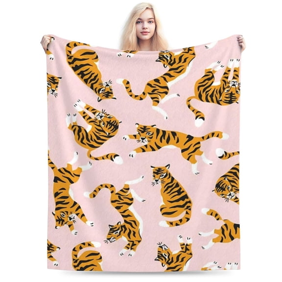 Tiger Blanket Fun Super Soft Warm Bed Bedding 50x40