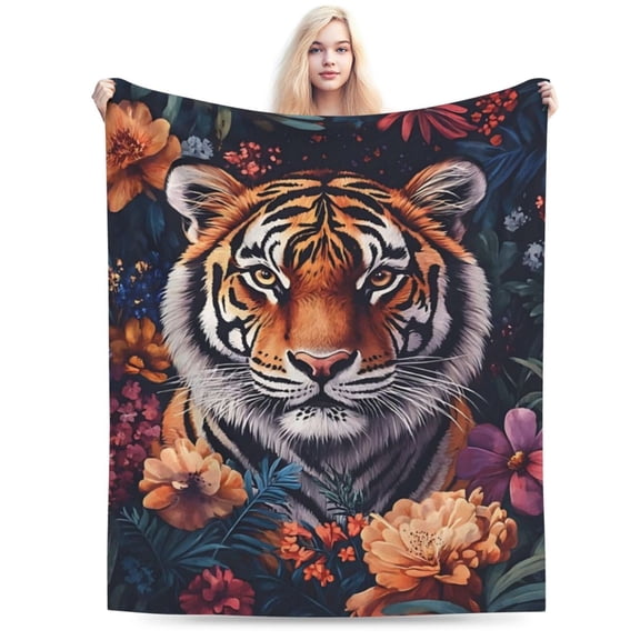 Tiger Blanket Throw comfortable for use throughout the year 50x40