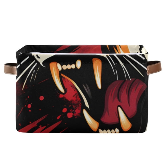 Tiger Blood Storage Bins Baskets With Handles Storage Box Clothes Organizer Organization Toys