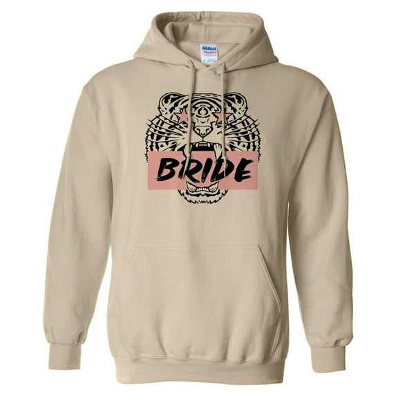 Tiger Bride Hoodie Sweatshirt Unisex 3X-Large Sand