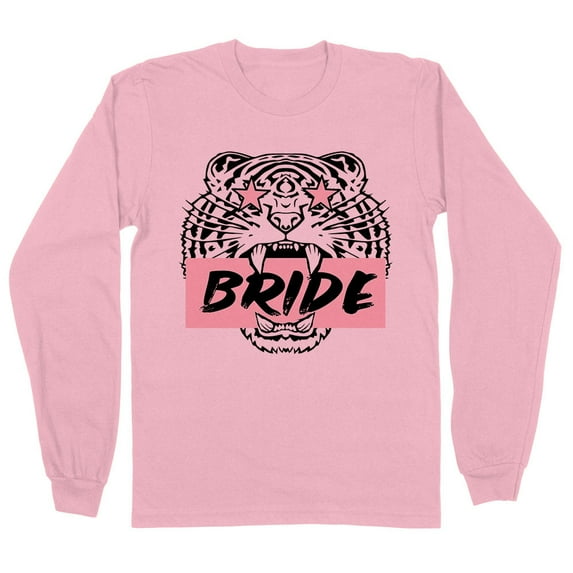 Tiger Bride Long Sleeve Shirt Unisex Medium Pink