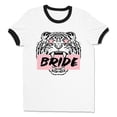 thumbnail image 1 of Tiger Bride Ringer Tee Shirt Unisex Large White/Black, 1 of 5