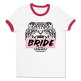 thumbnail image 1 of Tiger Bride Ringer Tee Shirt Unisex Medium White/Red, 1 of 5