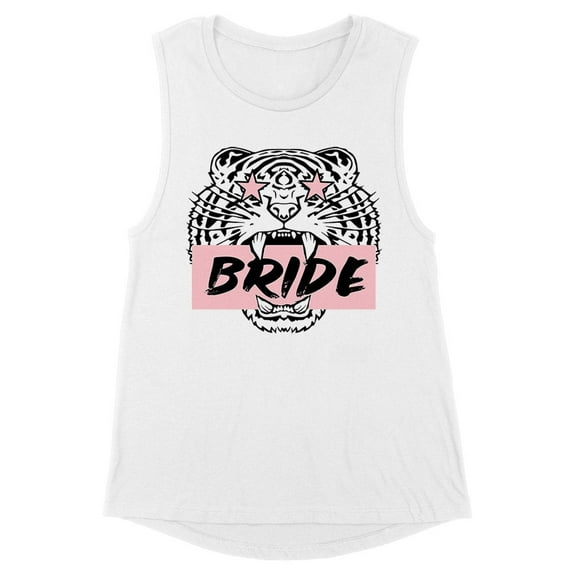 Tiger Bride Women's Muscle Tank 2X-Large White